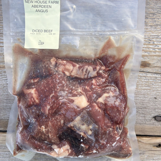 Pasture Fed Diced Beef Shin
