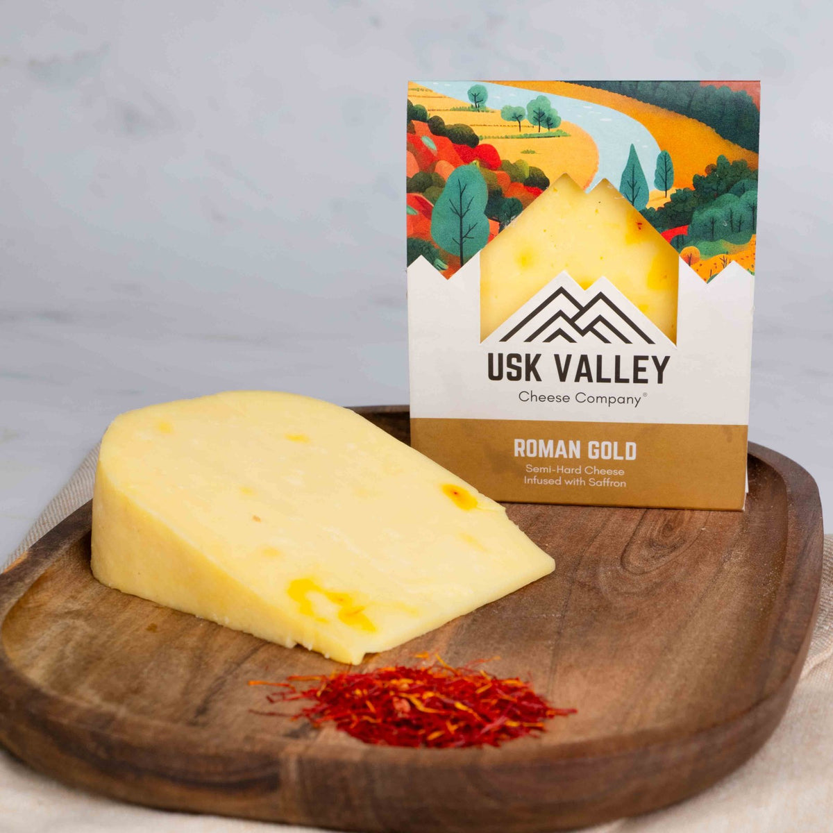 Roman Gold Gouda-Style Cheese infused with Saffron